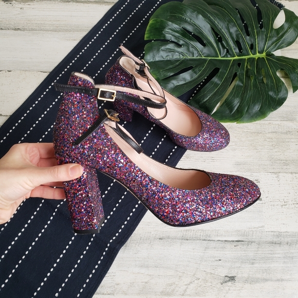 kate spade Shoes - Kate Spade| Baneera Glitter Sequin Mary Jane Pumps Size 8.5